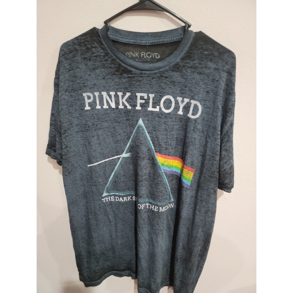 Pink Floyd The Dark Side Of The Moon Gray Lightweight T-shirt‎ 2014 Sz XL